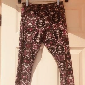 Multicolored capri leggings